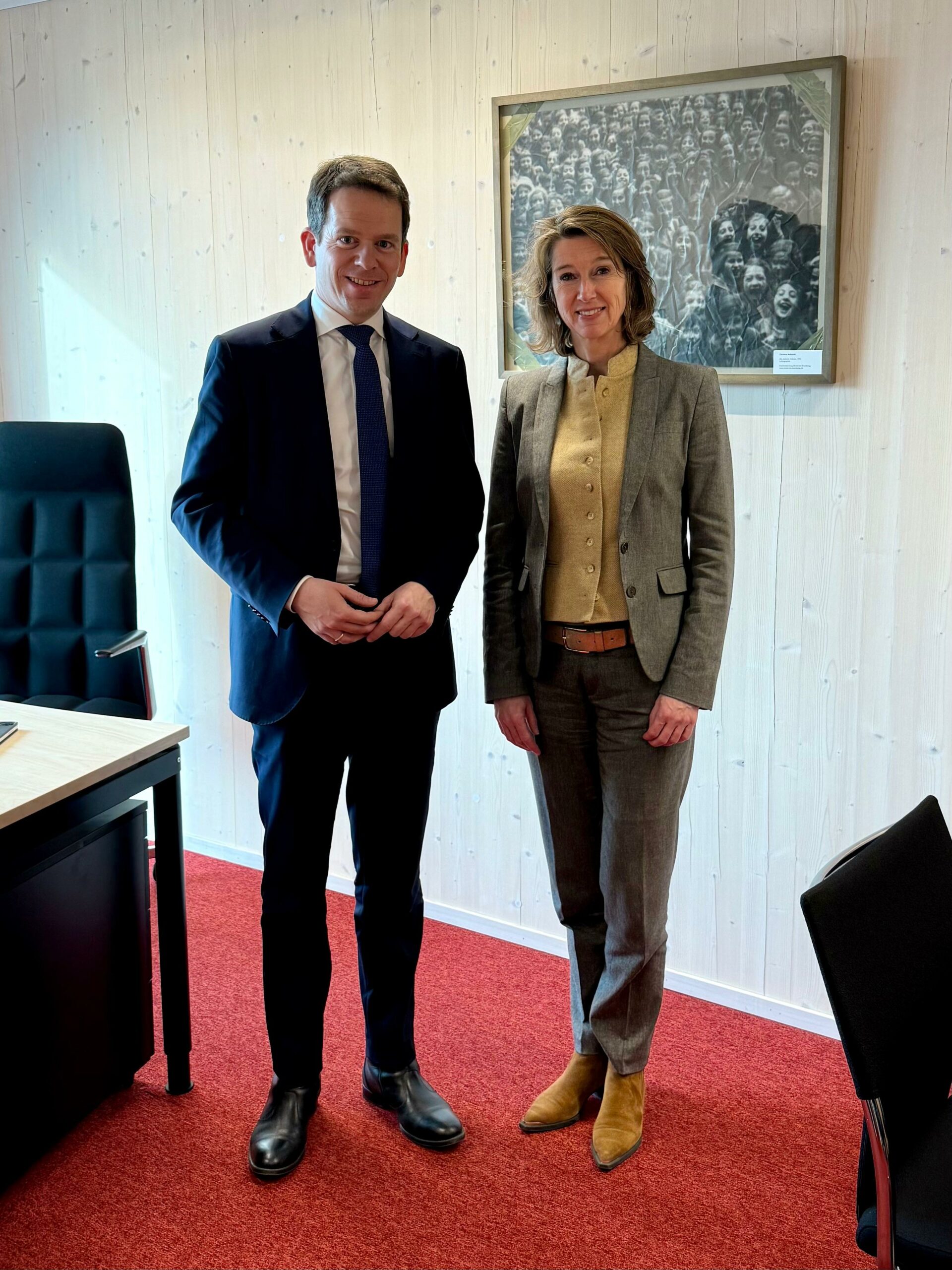 Martin Plum trifft neue niederländische Botschafterin in Berlin